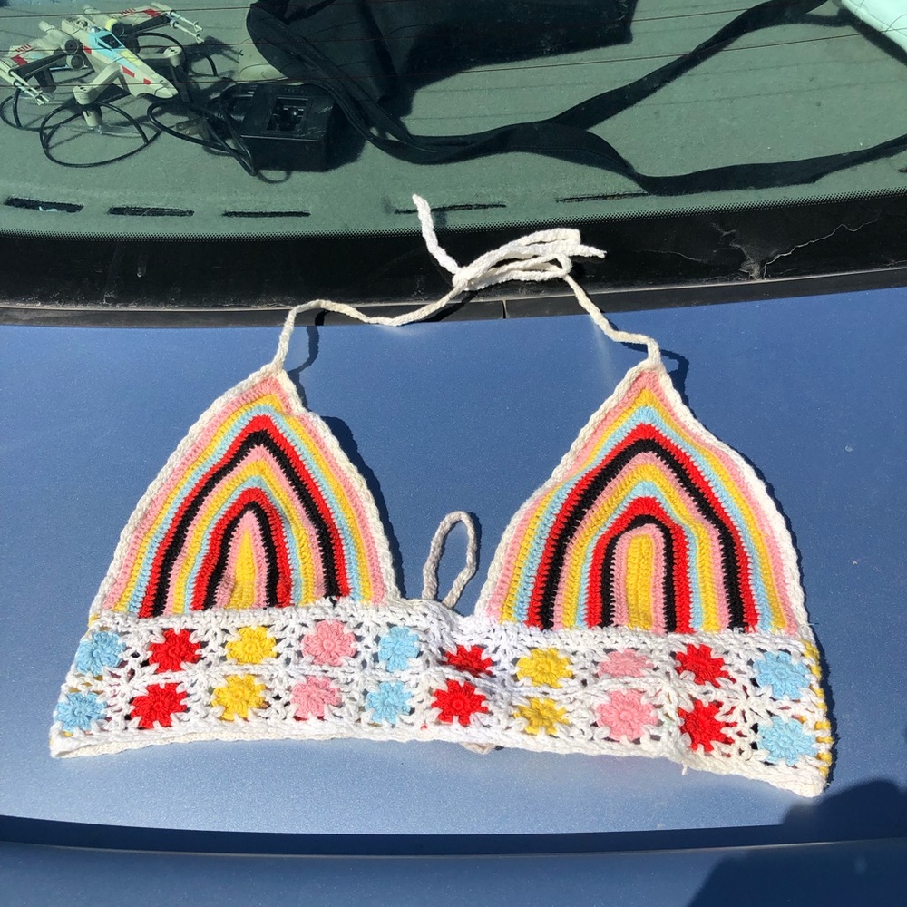 Crochet bikini top